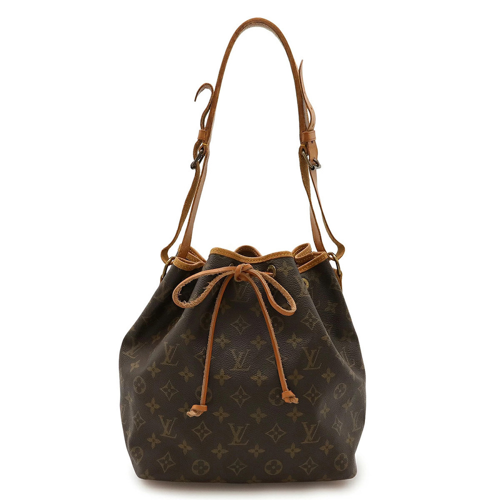 LOUIS VUITTON Monogram Shoulder Bag Hobo Drawstring